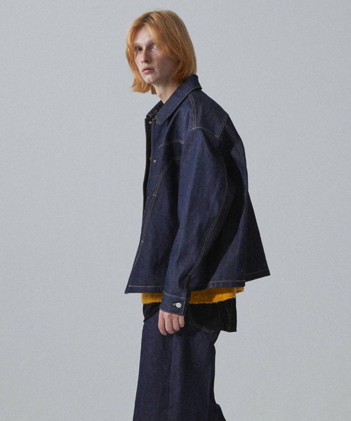 Iroquois(イロコイ)の「14oz VINTAGE DENIM JK(デニムジャケット・メンズ・インディゴブルー/ブラック・2/3/1)」の13枚目の写真