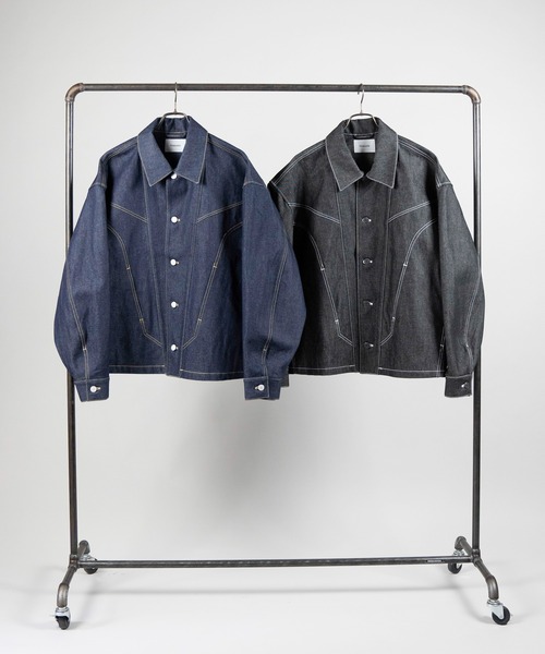 Iroquois(イロコイ)の「14oz VINTAGE DENIM JK(デニムジャケット・メンズ・インディゴブルー/ブラック・2/3/1)」の21枚目の写真