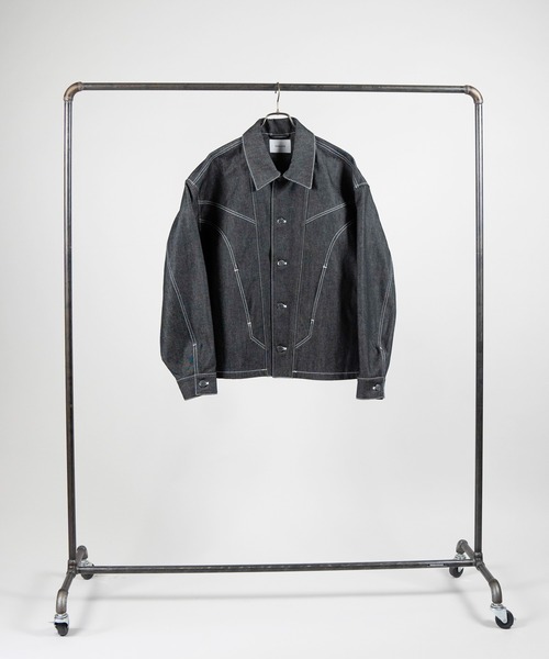 Iroquois(イロコイ)の「14oz VINTAGE DENIM JK(デニムジャケット・メンズ・インディゴブルー/ブラック・2/3/1)」の18枚目の写真