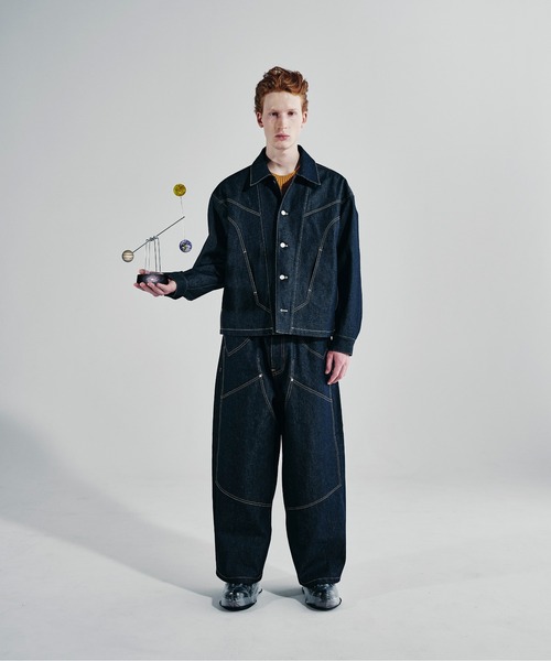 Iroquois(イロコイ)の「14oz VINTAGE DENIM JK(デニムジャケット・メンズ・インディゴブルー/ブラック・2/3/1)」の22枚目の写真