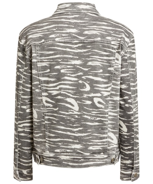 Guess（ゲス）の「GUESS Originals Zebra Printed Denim Jacket（デニムジャケット・レディース・ブラック・X-SMALL/MEDIUM/SMALL）」の7枚目の写真