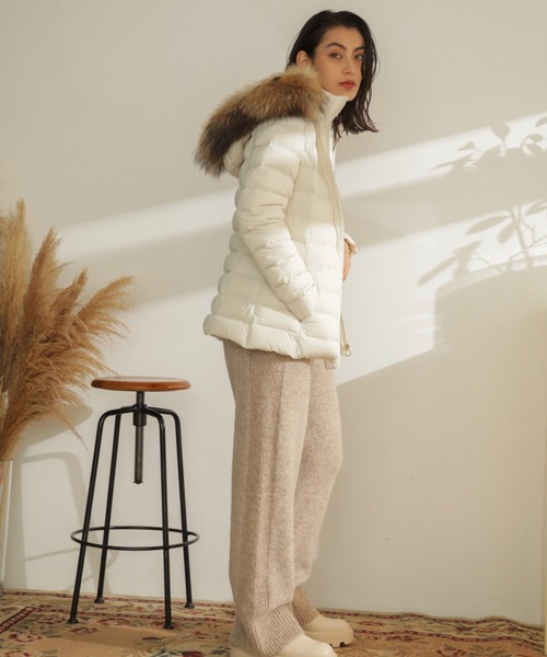 ROSE BUD ローズバッド ファー ショートコート レディース ROSE BUDローズバット ファー付き ジャケット コートショート