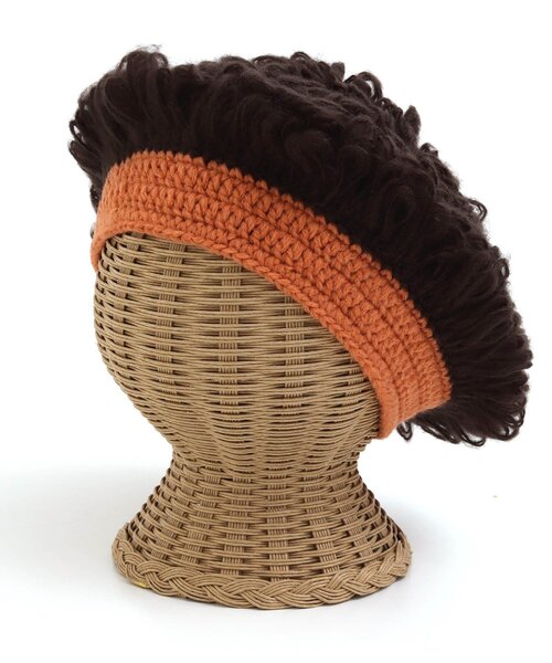 BREEZE（ブリーズ）の「モジャニット帽（ハット・キッズ・ブラウン/ブラック・46）」の10枚目の写真