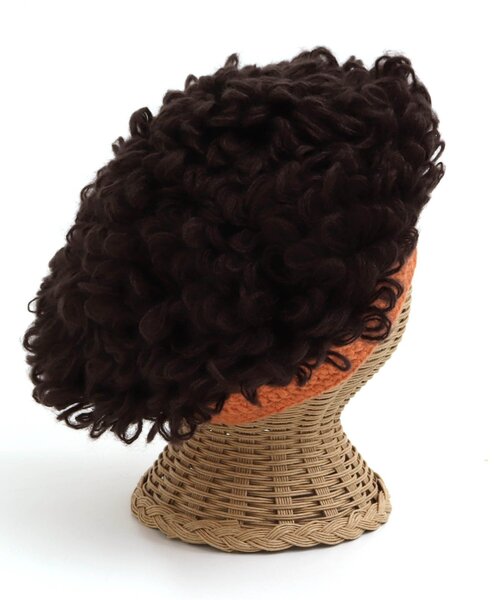 BREEZE（ブリーズ）の「モジャニット帽（ハット・キッズ・ブラウン/ブラック・46）」の8枚目の写真