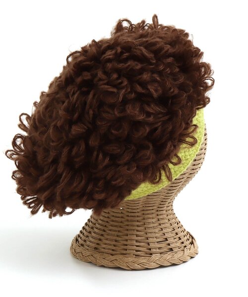 BREEZE（ブリーズ）の「モジャニット帽（ハット・キッズ・ブラウン/ブラック・46）」の7枚目の写真