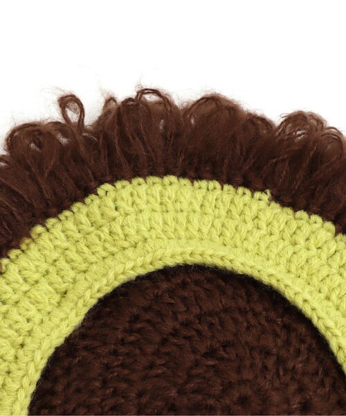 BREEZE（ブリーズ）の「モジャニット帽（ハット・キッズ・ブラウン/ブラック・46）」の5枚目の写真