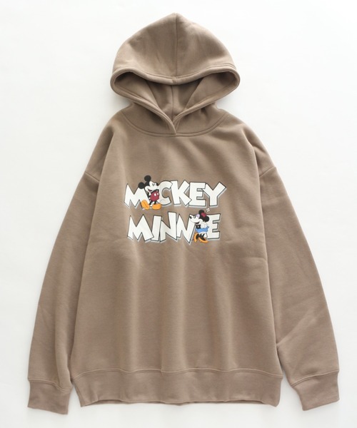 Disney（ディズニー）の「【Disney/ディズニー】裏起毛ワイドプルオーバーパーカー（パーカー・レディース・グレー/ワイン/ライム/モカ・M/L）」の3枚目の写真