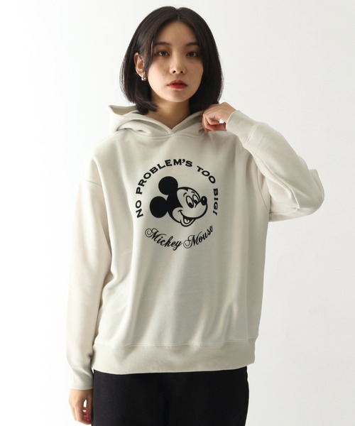 Disney（ディズニー）の「【Disney/ディズニー】裏起毛ワイドプルオーバーパーカー（パーカー・レディース・グレー/ワイン/ライム/モカ・M/L）」の18枚目の写真