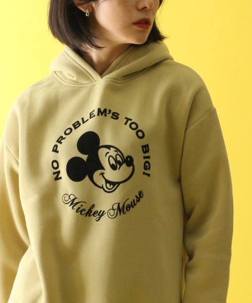 Disney（ディズニー）の「【Disney/ディズニー】裏起毛ワイドプルオーバーパーカー（パーカー・レディース・グレー/ワイン/ライム/モカ・M/L）」の22枚目の写真