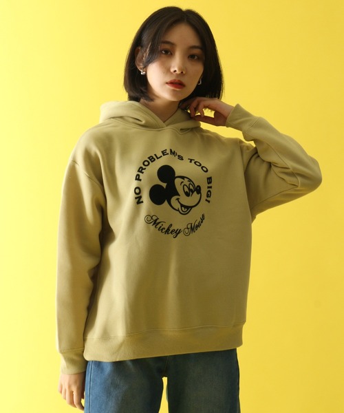 Disney（ディズニー）の「【Disney/ディズニー】裏起毛ワイドプルオーバーパーカー（パーカー・レディース・グレー/ワイン/ライム/モカ・M/L）」の21枚目の写真