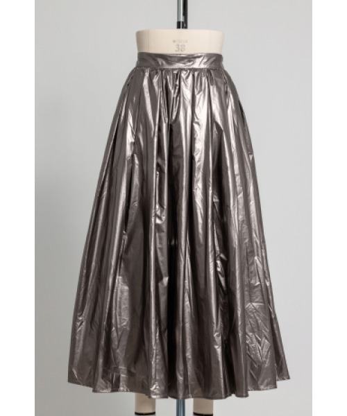 N WITH.(エヌウィズ)の「ペイパーバックボリュームスカート(スカート・レディース・グレー/カーキ・F)」の6枚目の写真