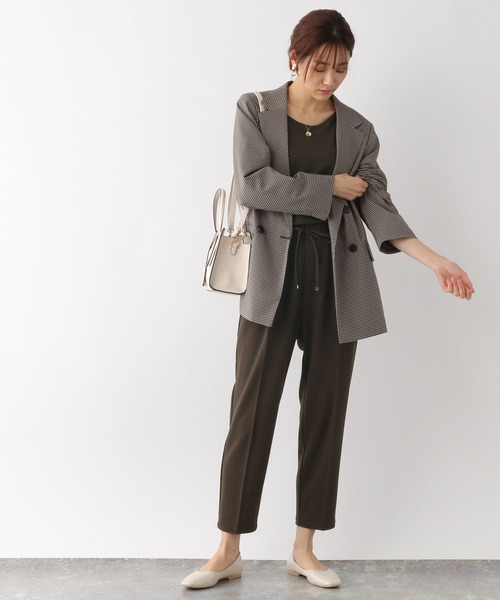 GLOBAL WORK(グローバルワーク)の「あったかブラウス+パンツセット/MATINEE LINE/163873(パンツドレス・レディース・ダークブラウン/ブラック/ネイビー・SMALL/LARGE/MEDIUM)」の12枚目の写真