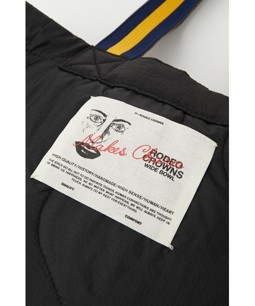 RODEO CROWNS WIDE BOWL（ロデオクラウンズワイドボウル）の「H×R キルティングコンビBAG（ショルダーバッグ・レディース・オレンジ系その他/グリーン系その他2/ブラック系その他・FREE）」の7枚目の写真