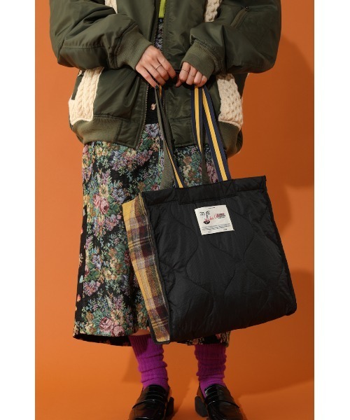 RODEO CROWNS WIDE BOWL（ロデオクラウンズワイドボウル）の「H×R キルティングコンビBAG（ショルダーバッグ・レディース・オレンジ系その他/グリーン系その他2/ブラック系その他・FREE）」の9枚目の写真