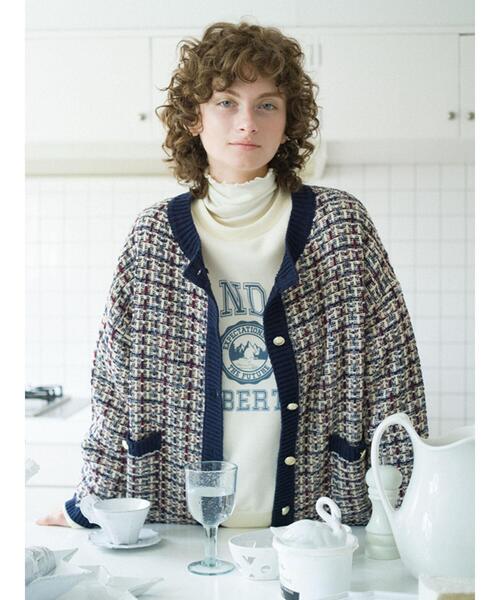 Lugnoncure(ルノンキュール)の「タートルネックトップス(Tシャツ/カットソー・レディース・ブラック/オフホワイト/グリーン・フリ-)」の11枚目の写真