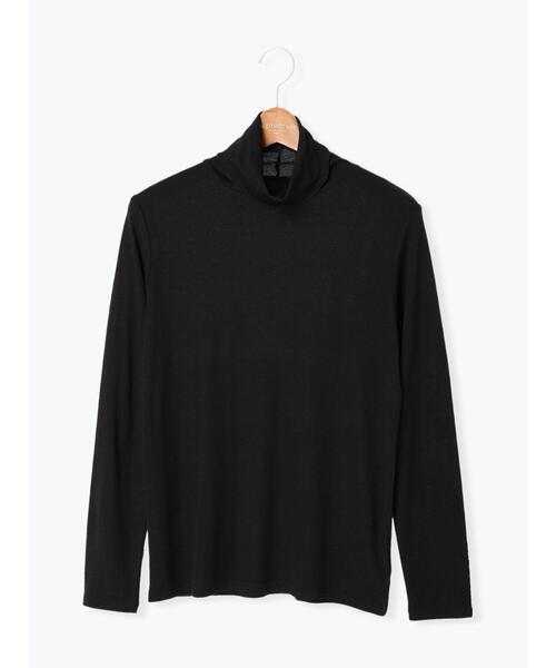 Lugnoncure(ルノンキュール)の「タートルネックトップス(Tシャツ/カットソー・レディース・ブラック/オフホワイト/グリーン・フリ-)」の12枚目の写真