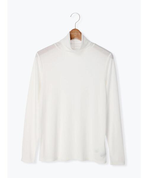 Lugnoncure(ルノンキュール)の「タートルネックトップス(Tシャツ/カットソー・レディース・ブラック/オフホワイト/グリーン・フリ-)」の13枚目の写真