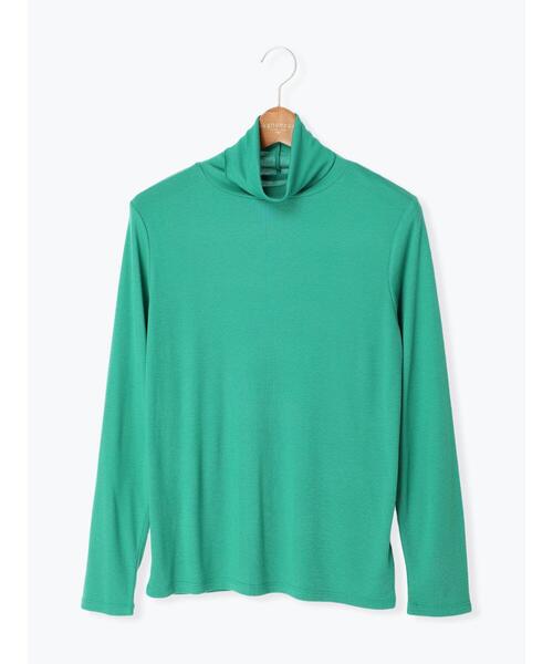 Lugnoncure(ルノンキュール)の「タートルネックトップス(Tシャツ/カットソー・レディース・ブラック/オフホワイト/グリーン・フリ-)」の14枚目の写真