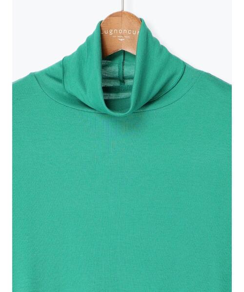 Lugnoncure(ルノンキュール)の「タートルネックトップス(Tシャツ/カットソー・レディース・ブラック/オフホワイト/グリーン・フリ-)」の16枚目の写真