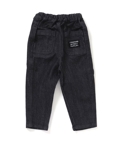 BREEZE（ブリーズ）の「デニムタックワイドパンツ 9分丈（その他パンツ・キッズ・ネイビー/ブルー・130/110/120/100/140/90/150）」の4枚目の写真