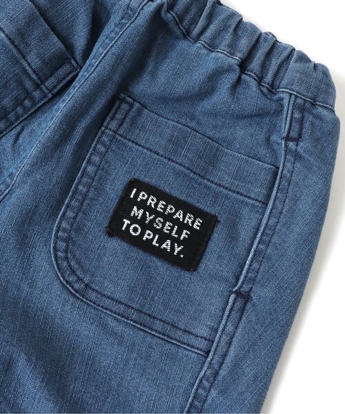 BREEZE（ブリーズ）の「デニムタックワイドパンツ 9分丈（その他パンツ・キッズ・ネイビー/ブルー・130/110/120/100/140/90/150）」の6枚目の写真
