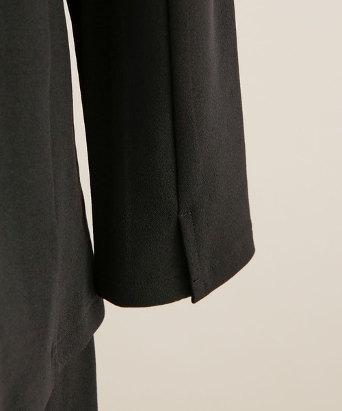 NANO universe（ナノユニバース）の「LB.04/ノーカラージャケット&パンツ セットアップ（セットアップ・レディース・ブラック/ネイビー/モカ・FREE）」の18枚目の写真