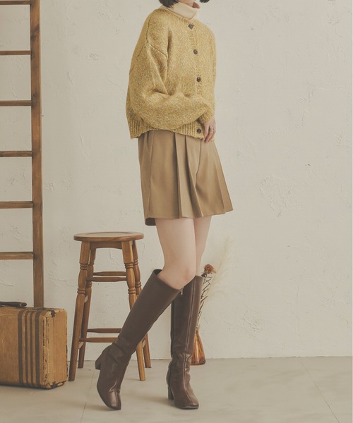 Ambre Neige（アンブルネージュ）の「プリーツキュロットショートパンツ／WEB/EC限定商品（その他パンツ・レディース・ブラック/ダークブラウン/ベージュ/アイボリー・FREE）」の7枚目の写真