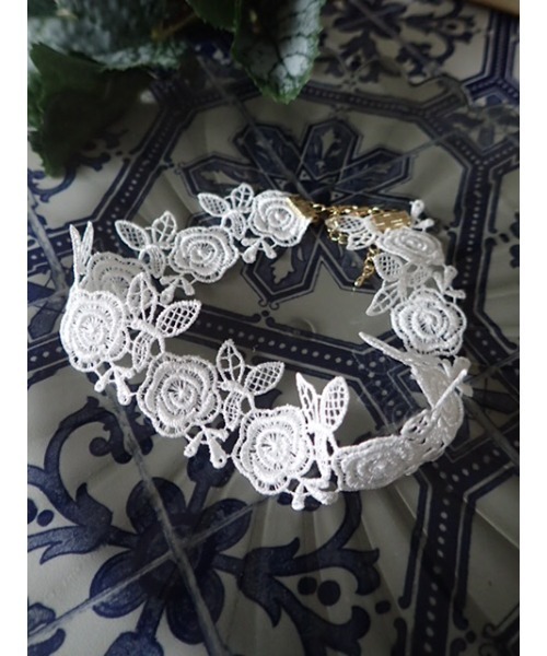 GGD SELECT(ジージーディー セレクト)の「レースチョーカー(チョーカー・レディース・ブラック/ホワイト・FREE)」の1枚目の写真