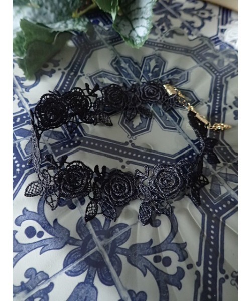 GGD SELECT(ジージーディー セレクト)の「レースチョーカー(チョーカー・レディース・ブラック/ホワイト・FREE)」の2枚目の写真