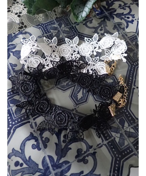 GGD SELECT(ジージーディー セレクト)の「レースチョーカー(チョーカー・レディース・ブラック/ホワイト・FREE)」の3枚目の写真