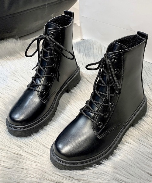 Burner(バーナー)の「【OKUOKU 0909】 レースアップブーツ oku-shoes-687589105857-2085(ブーツ・レディース・A・38/40/37/39/36)」の2枚目の写真