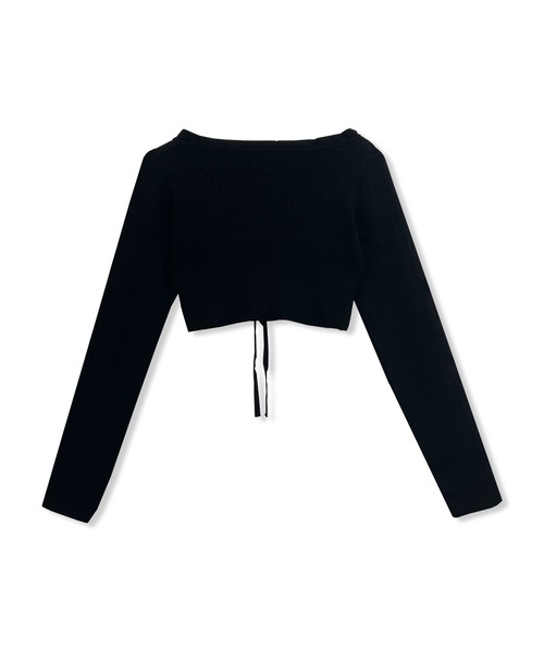 ANDGEEBEE（アンジービー）の「ニットカーデワンピセット（ワンピース・レディース・ブラック/ブラウン・MEDIUM）」の3枚目の写真