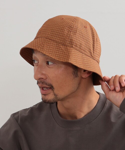 B:MING by BEAMS(ビーミングバイビームス)の「B:MING by BEAMS / チェック ベル ハット(ハット・メンズ・ベージュ/パープル/ネイビー・FREE)」の1枚目の写真