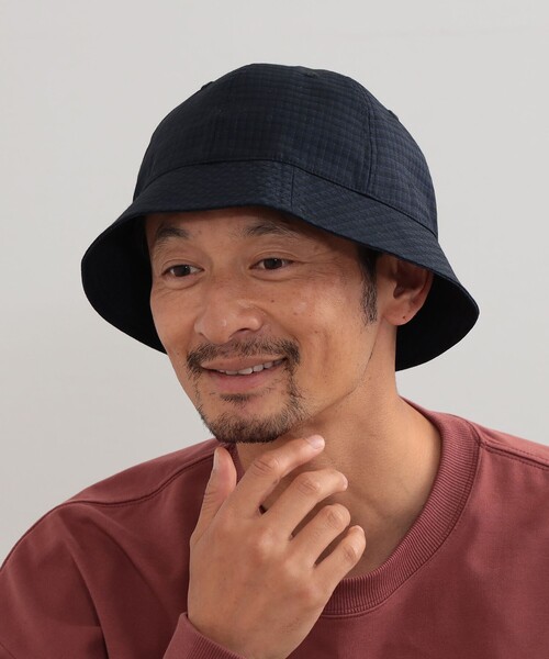 B:MING by BEAMS(ビーミングバイビームス)の「B:MING by BEAMS / チェック ベル ハット(ハット・メンズ・ベージュ/パープル/ネイビー・FREE)」の2枚目の写真