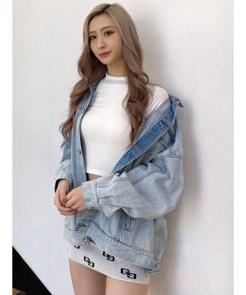GYDA（ジェイダ）の「GG PATTERNニット スカートライクショート