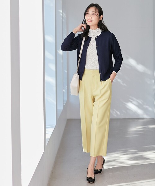 ANY SIS(エニィスィス)の「【WEB・一部店舗限定】褒めらレディ ワイド パンツ(その他パンツ・レディース・アイボリー系/ネイビー系/スカイブルー系/ライトイエロー系・1/2/3)」の7枚目の写真