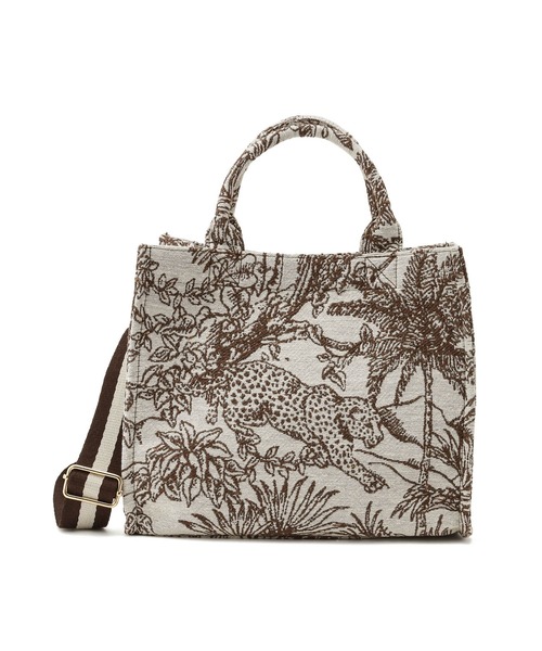 VIS（ビス）の「【2WAY】ジャングル柄ミニトートバッグ（トートバッグ・レディース・ベージュ/ダークブラウン/ブラック/ホワイト系その他7・FREE）」の14枚目の写真