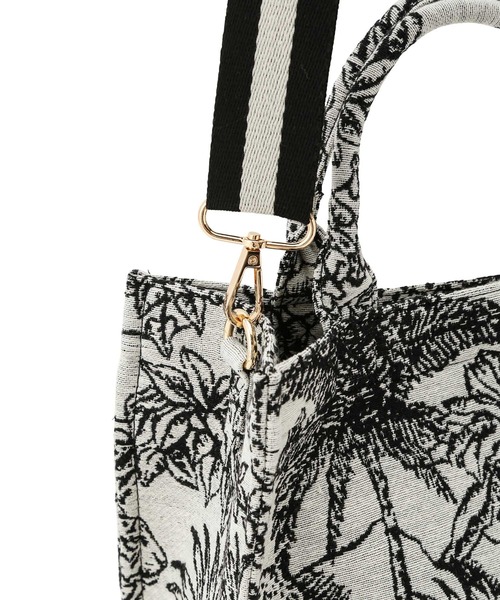 VIS（ビス）の「【2WAY】ジャングル柄ミニトートバッグ（トートバッグ・レディース・ベージュ/ダークブラウン/ブラック/ホワイト系その他7・FREE）」の20枚目の写真