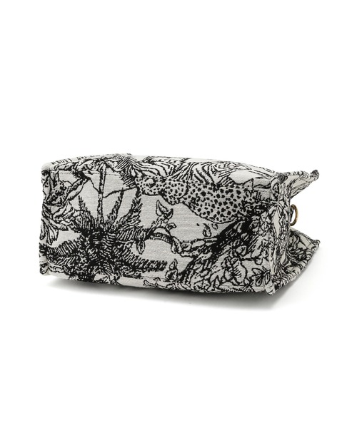 VIS（ビス）の「【2WAY】ジャングル柄ミニトートバッグ（トートバッグ・レディース・ベージュ/ダークブラウン/ブラック/ホワイト系その他7・FREE）」の11枚目の写真