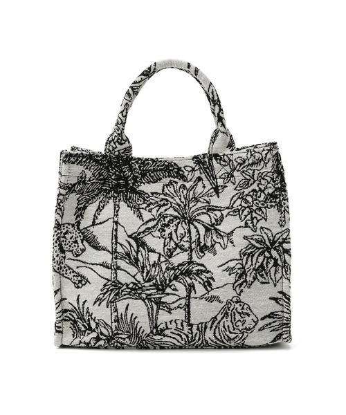 VIS（ビス）の「【2WAY】ジャングル柄ミニトートバッグ（トートバッグ・レディース・ベージュ/ダークブラウン/ブラック/ホワイト系その他7・FREE）」の10枚目の写真