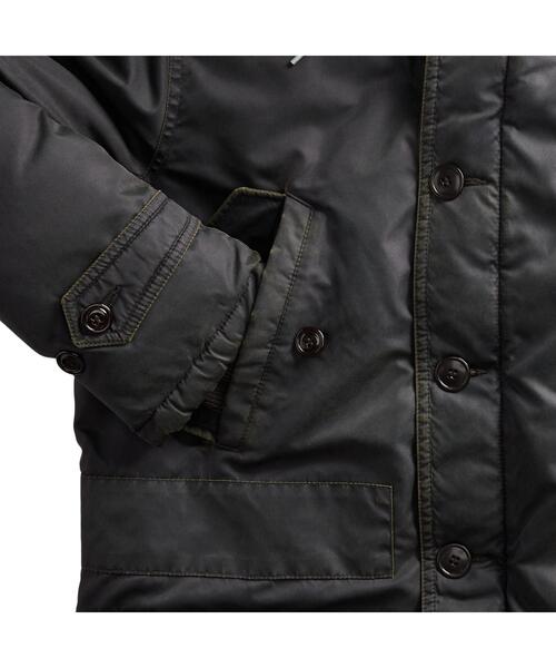RRL(ダブル アール エル)の「フェイク ファートリム パーカー(ナイロンジャケット・メンズ・ネイビー系1・S/M/L/XL/XS)」の8枚目の写真
