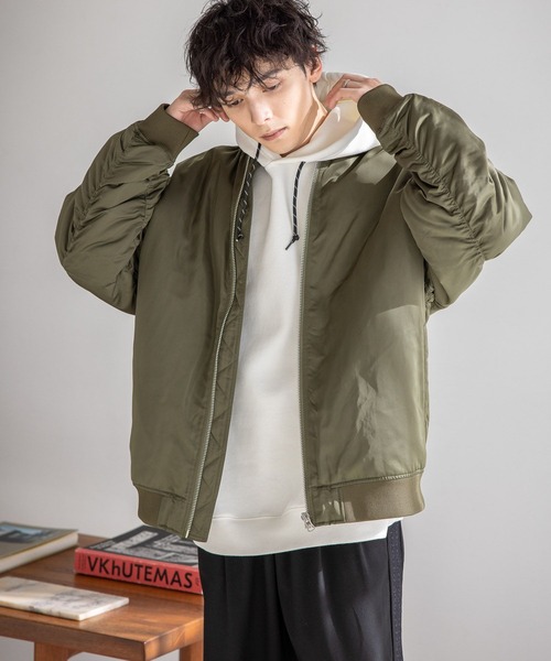 RAGEBLUE（レイジブルー）の「マルチウェイビッグMA-1（MA-1・メンズ・カーキ/ブラック・MEDIUM/LARGE）」の20枚目の写真