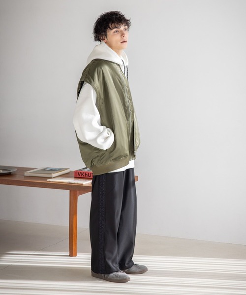 RAGEBLUE（レイジブルー）の「マルチウェイビッグMA-1（MA-1・メンズ・カーキ/ブラック・MEDIUM/LARGE）」の17枚目の写真