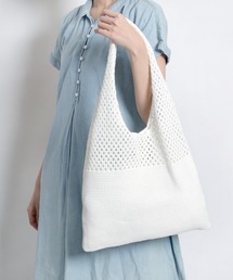 MAISON mou | 【recomend selection/セレクト】ニット仕立トライアングルバッグ(トートバッグ)