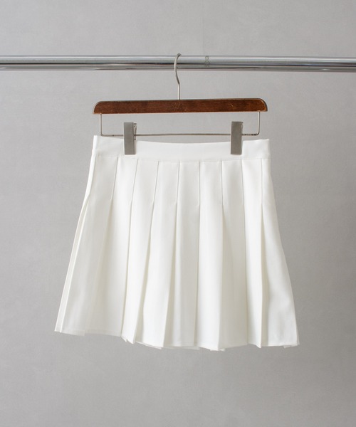 SpRay（スプレイ）の「プリーツミニスカート（スカート・レディース・ホワイト/グレー/ブラック/ライトベージュ/ライトカーキ・FREE）」の15枚目の写真
