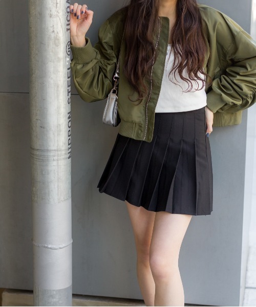 SpRay（スプレイ）の「プリーツミニスカート（スカート）」 - WEAR