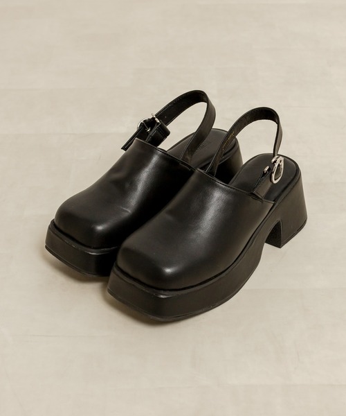 OLIVE des OLIVE（オリーブデオリーブ）の「バックベルト付きサボ（サンダル・レディース・アイボリー/イエロー/ブラック・SMALL/MEDIUM/LARGE）」の3枚目の写真