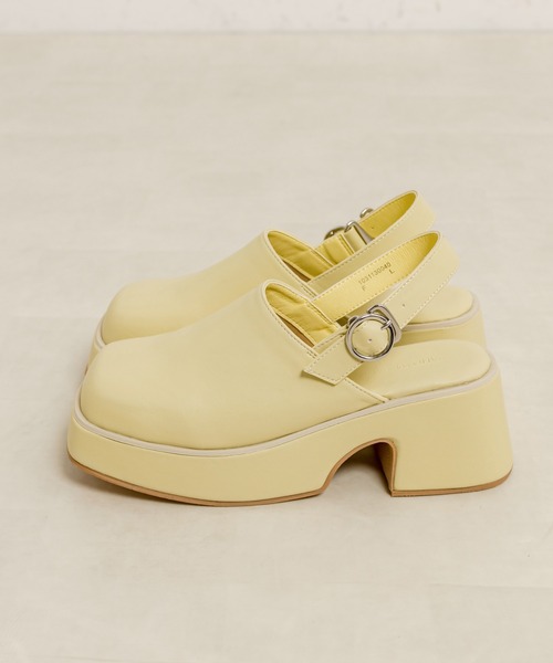 OLIVE des OLIVE（オリーブデオリーブ）の「バックベルト付きサボ（サンダル・レディース・アイボリー/イエロー/ブラック・SMALL/MEDIUM/LARGE）」の20枚目の写真