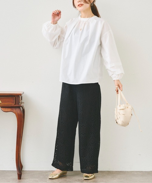 Chez toi(シェトワ)の「コットンレースイージーパンツ(その他パンツ・レディース・グリーン/ブラック/アイボリー・FREE)」の21枚目の写真