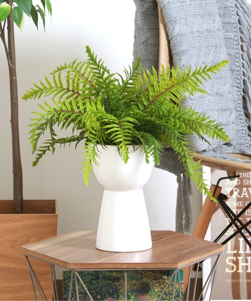 【セール】フェイクグリーン セラミックポット 新生活 モダン ナチュラル（インテリア雑貨）｜emesuelee（エメスーリー）